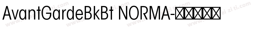 AvantGardeBkBt NORMA字体转换